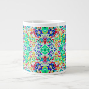 Grande Tasse Joli motif floral abstrait