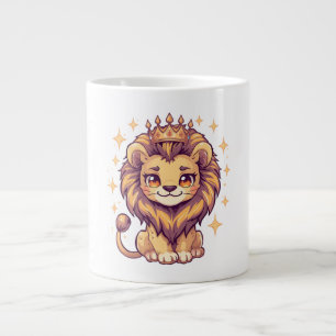 Grande Tasse Joli Roi Lion [Nom du produit] Drôle Cadeau d'anim