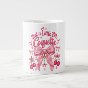 Grande Tasse Joli Ruban Coquette Rose Féminin Esthétique