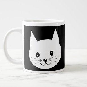 Grande Tasse Joli visage de chat.