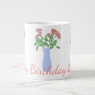Grande Tasse Jolie douce Fleur originale Illustration Femmes