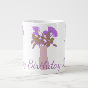 Grande Tasse Jolie douce Fleur originale Illustration Femmes