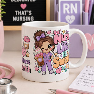 Grande Tasse Jolie Vie de Infirmière Kawaii est Douce