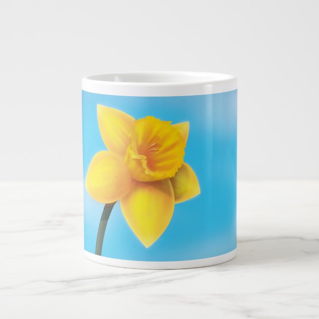 Grande Tasse Jonquille jaune vif (Devant)
