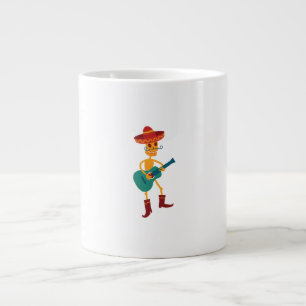Grande Tasse Joueur de guitare squelette festif