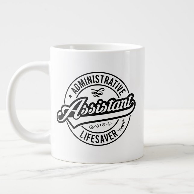 Grande Tasse Jour de sauvetage des professionnels administratif (Gauche)