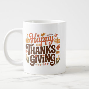 Grande Tasse Joyeuse Action de Grâce