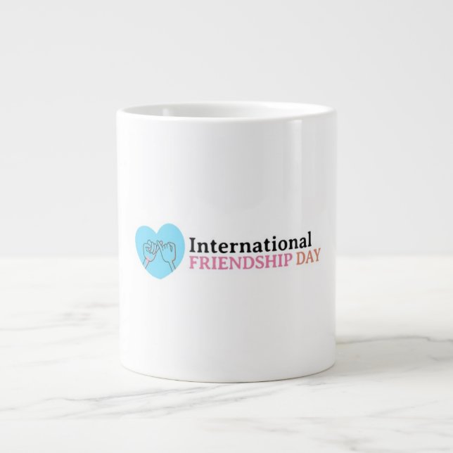 Grande Tasse Joyeuse Journée internationale de l'amitié (Devant)