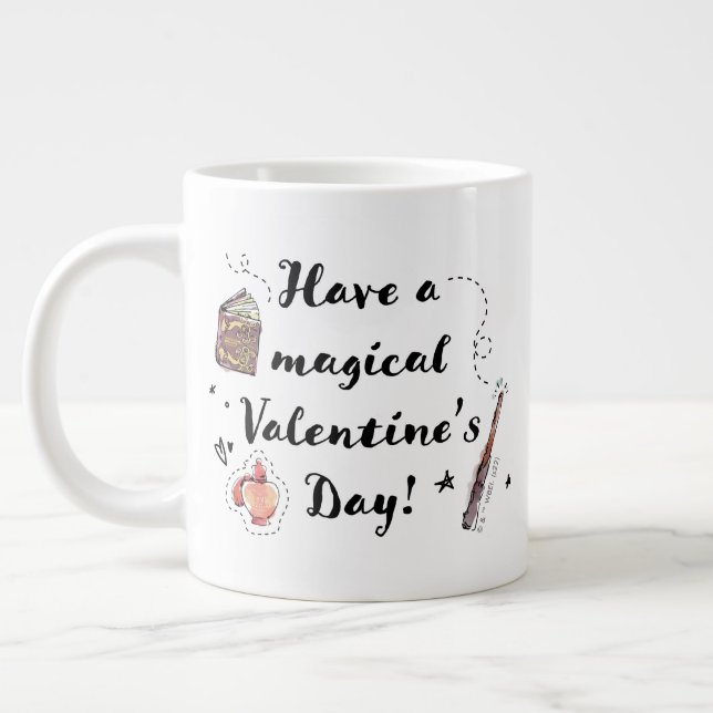Grande Tasse Joyeuse Saint-Valentin magique (Gauche)