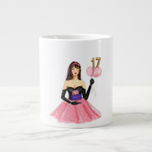 Grande Tasse Joyeux 17e anniversaire 