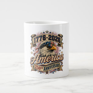 Grande Tasse Joyeux 4 juillet 2026 États-Unis 250 Ans