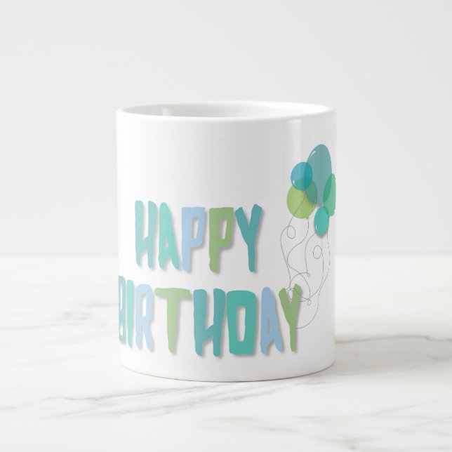 Grande Tasse Joyeux anniversaire (Devant)