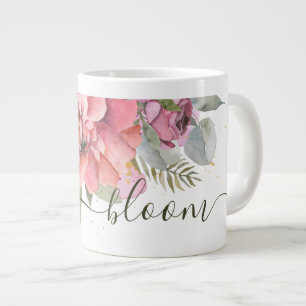 Grande Tasse Joyeux "Fleur" rose
