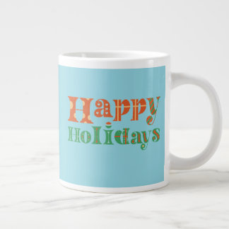 Grande Tasse Joyeux Joyeux Jours Retro