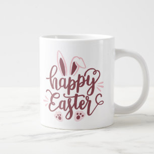 Grande Tasse Joyeux lapin de Pâques à deux tons