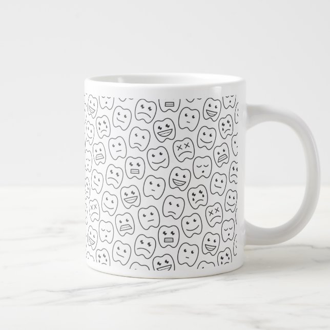 Grande Tasse Joyeux Motif des dents (Droite)