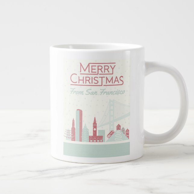 Grande Tasse Joyeux Noël à San Francisco (Droite)