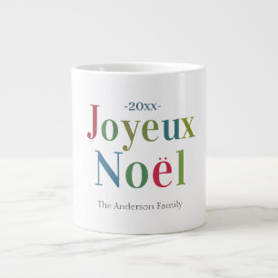 Grande Tasse Joyeux Noel coloré Noël français