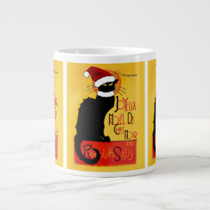 Grande Tasse Joyeux Noël Du Conversation Noir