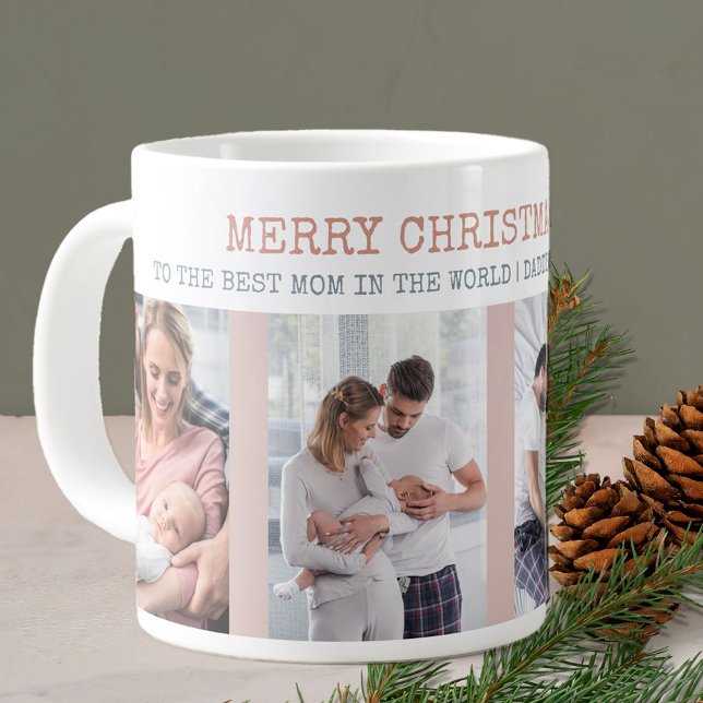 Grande Tasse Joyeux Noël Meilleure maman dans le monde 4 Photo (Créateur téléchargé)