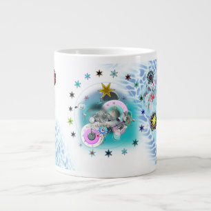 Grande Tasse Joyeux Noël Vent Santa Claus Sock