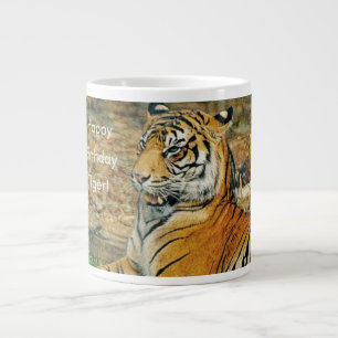 Grande Tasse Joyeux tigre d'anniversaire