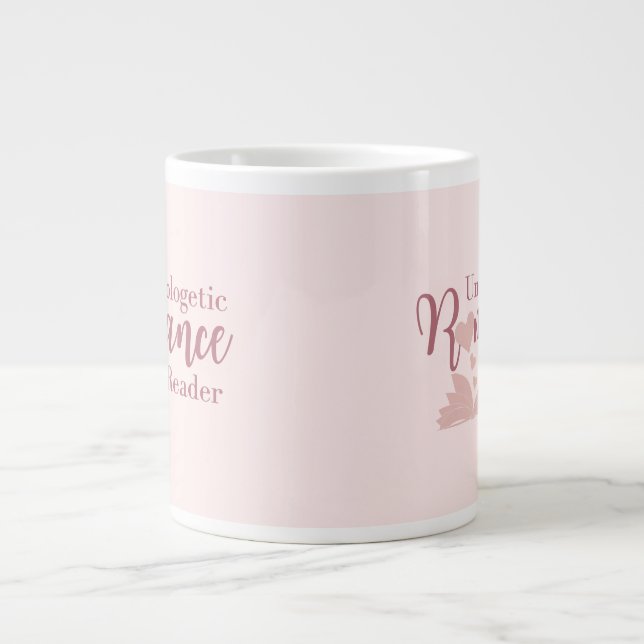 Grande Tasse Jumbo Mug, lecteur de romance sans excuses (Devant)