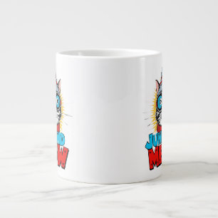 Grande Tasse Jump and Meow - Adventure Cat Design