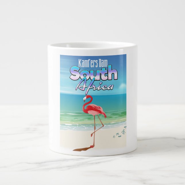 Grande Tasse Kamfers Dam affiche de voyage sud-africaine (Devant)