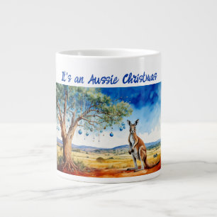 Grande Tasse Kangourou sous un eucalyptus avec des boules de No