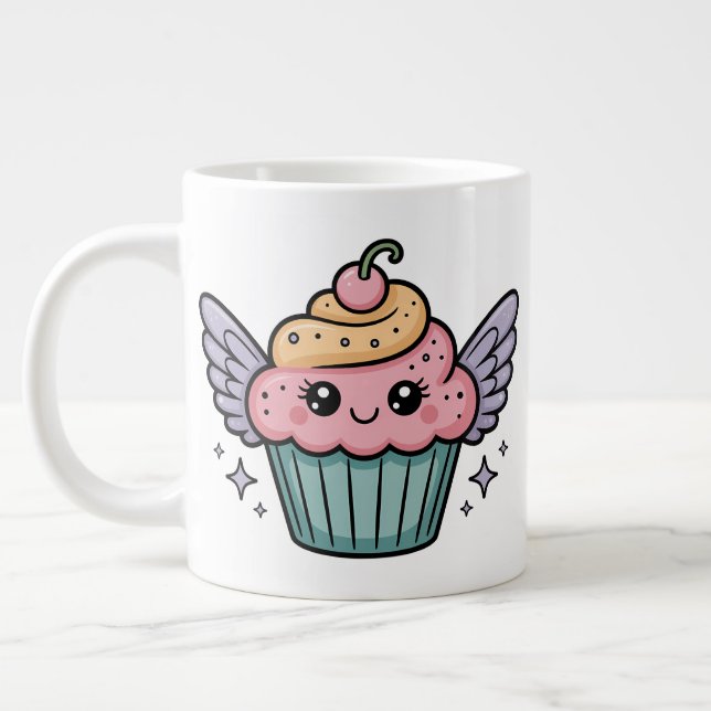 Grande Tasse Kawaii Cupcake (Gauche)