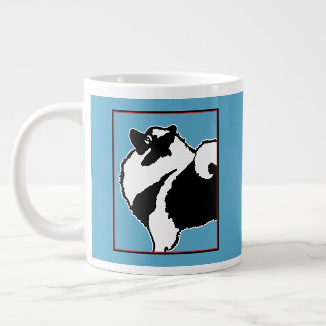 Grande Tasse Keeshond Graphics - Cute Original Chig Art (Gauche)