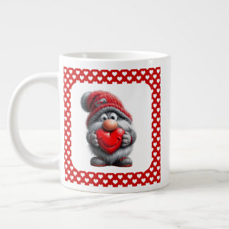 Grande Tasse "Key to My Heart" Whimsical Gnome