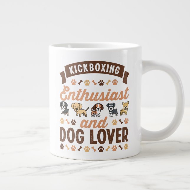 Grande Tasse Kickboxing Enthousiaste et cadeau Amoureux des chi (Droite)