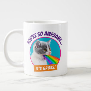 Grande Tasse Kitten crache vers le ciel