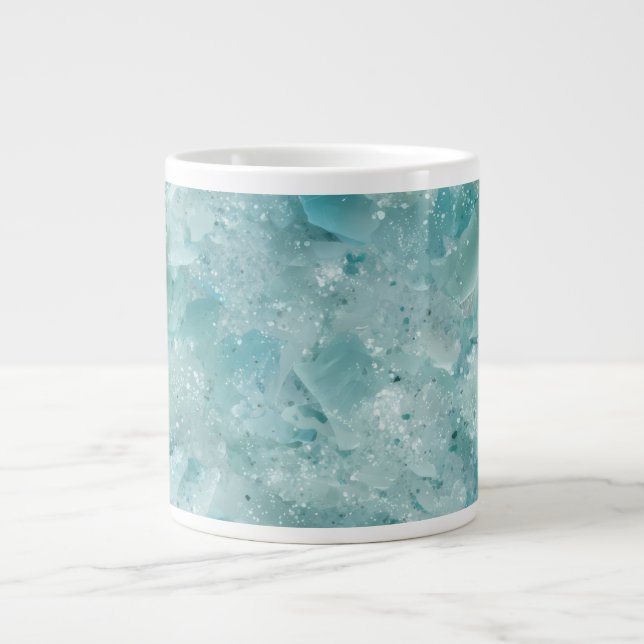 Grande Tasse La beauté de l'océan. Aqua Crystal.  (Devant)
