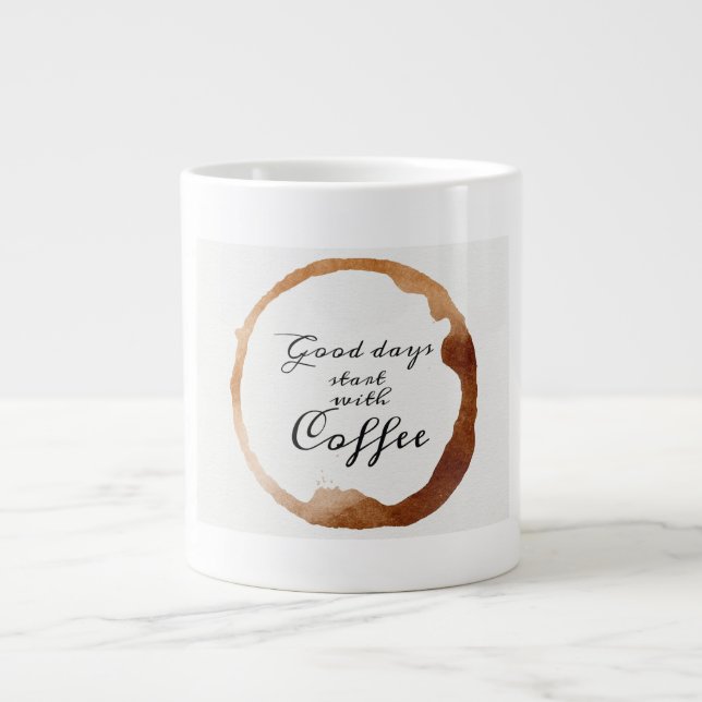 Grande Tasse "La brasse de l'artiste : la pâte à café de spécia (Devant)