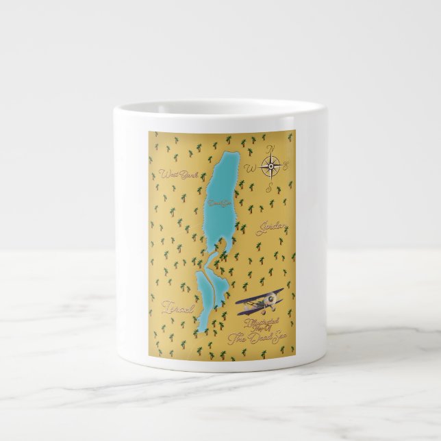 Grande Tasse La carte ancienne de la mer Morte (Devant)