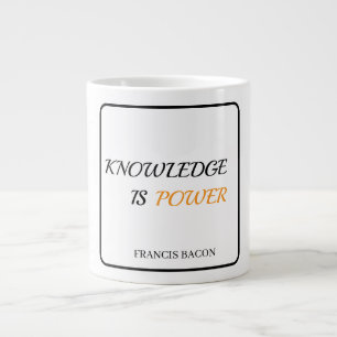Grande Tasse La Connaissance Est La Bacon D'Alimentation Minima