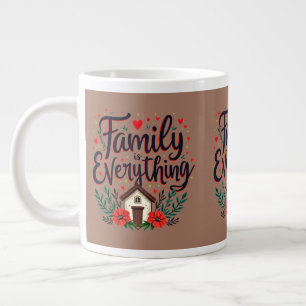 Grande Tasse La Famille est Tout Cottagecore