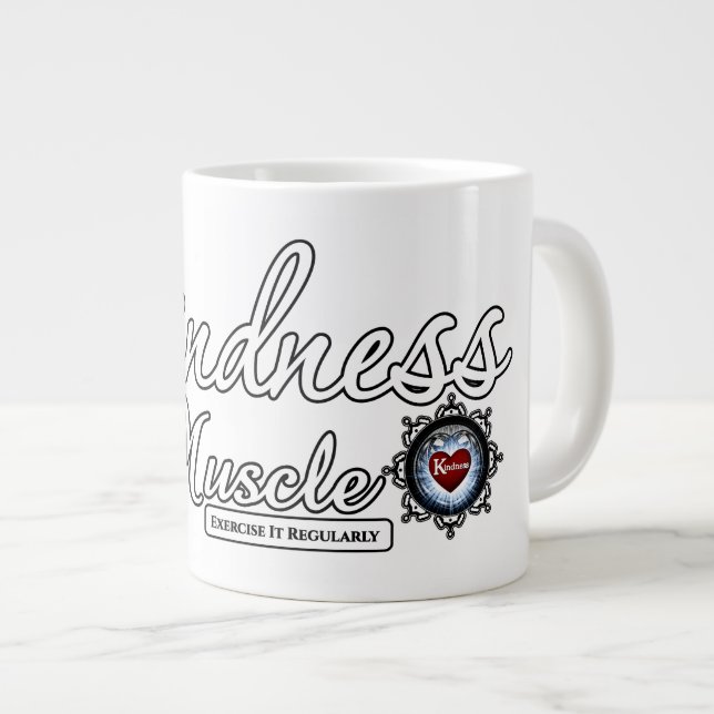 Grande Tasse La gentillesse Est Un Muscle (Devant droit)