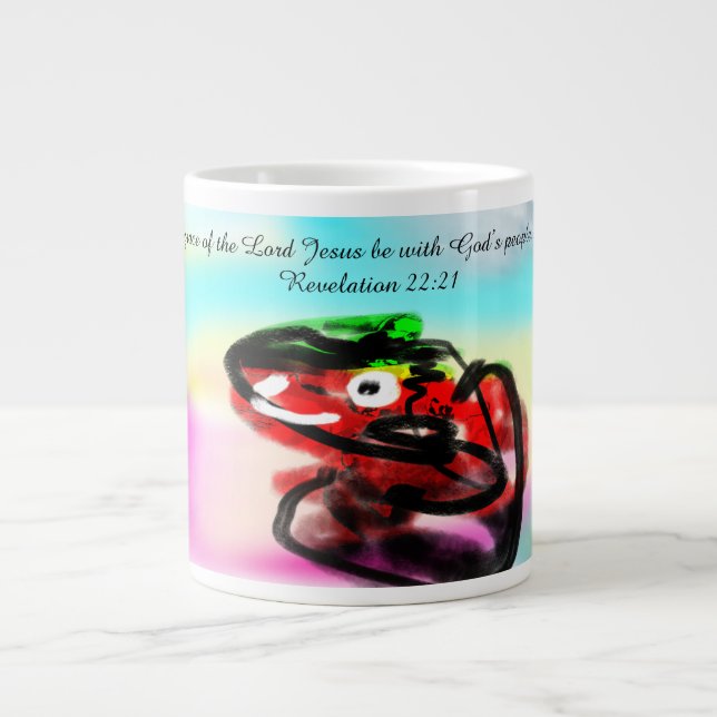 Grande Tasse La grâce du Seigneur Jésus soit avec le peuple de  (Devant)