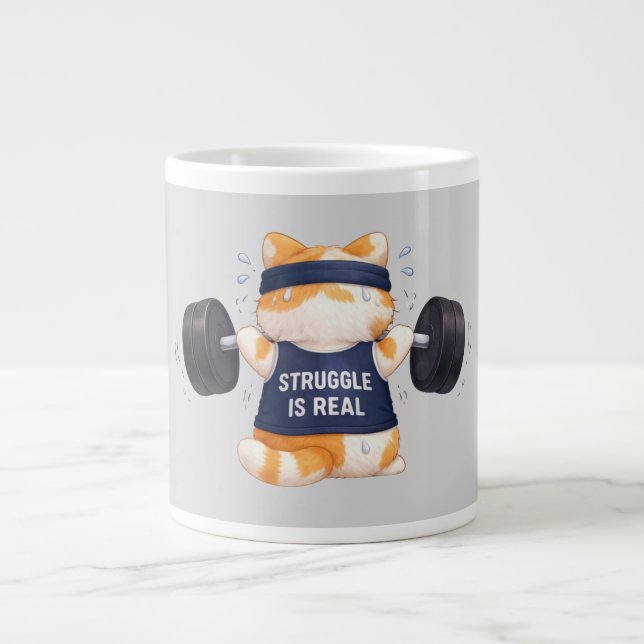 Grande Tasse La lutte est réelle (Devant)