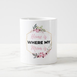 Grande Tasse La maison où ma mère est noire