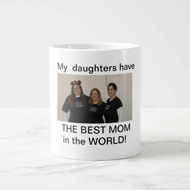 Grande Tasse la meilleure maman de filles (Devant)