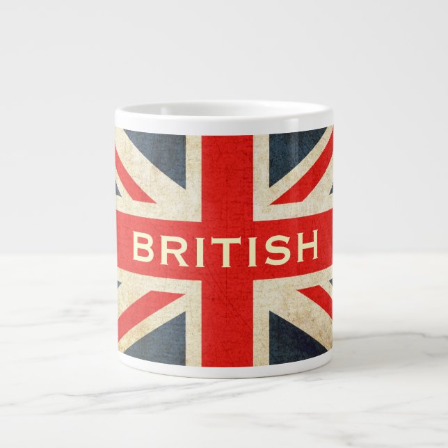 Grande Tasse La Musique de café Jumbo de Union Jack (Devant)