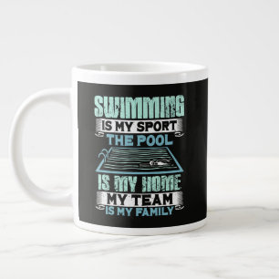 Grande Tasse La natation est mon sport La piscine est ma maison