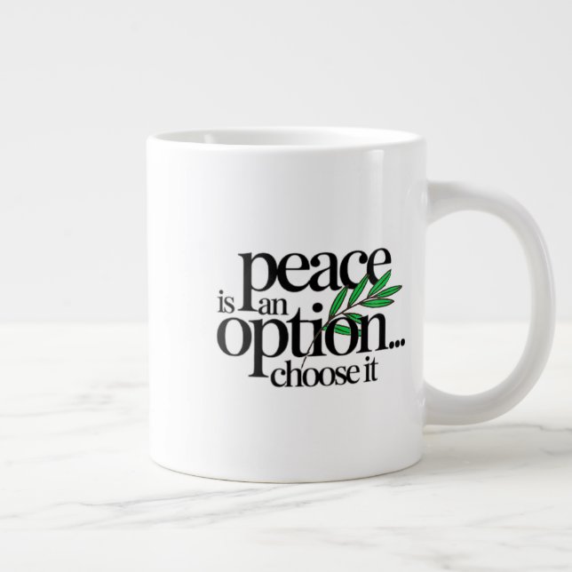Grande Tasse La paix est un choix (Droite)