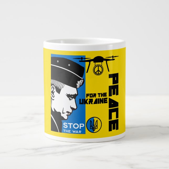 Grande Tasse La Paix Pour L'Ukraine (Devant)