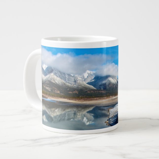 Grande Tasse La rivière Athabasca dans le parc national Jasper (Devant gauche)